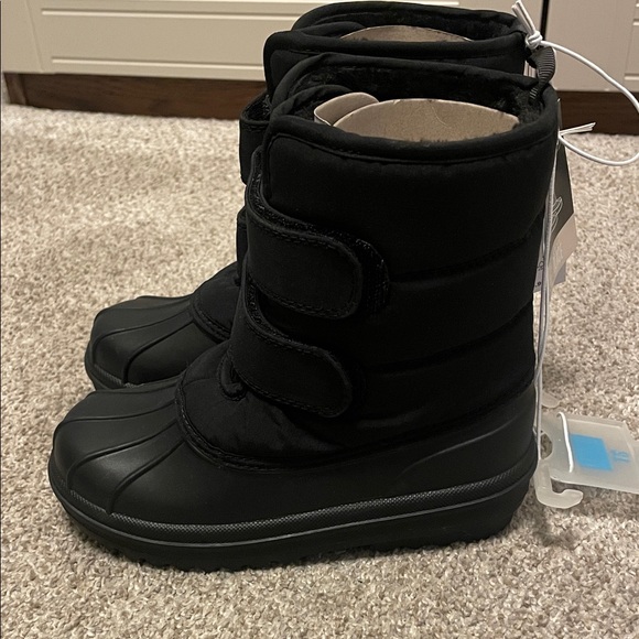 NWT Children’s Place Black Winter Snow Boots SZ 12T Unisex - Picture 4 of 6